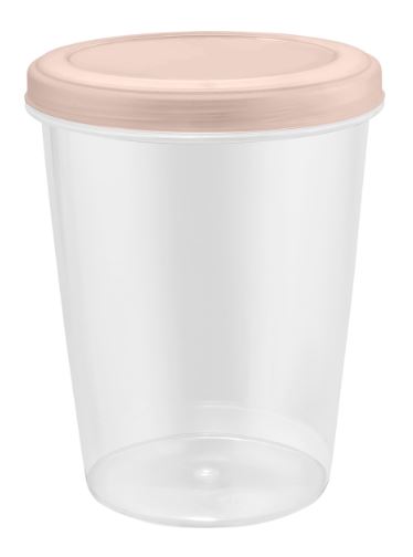 Банка с завинчивающейся крышкой Plast Team HELSINKI 1 л персиковая карамель